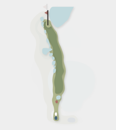 The Springs hole 1 map — Central Coast golf course