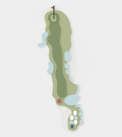 The Springs hole 11 map — Central Coast golf course