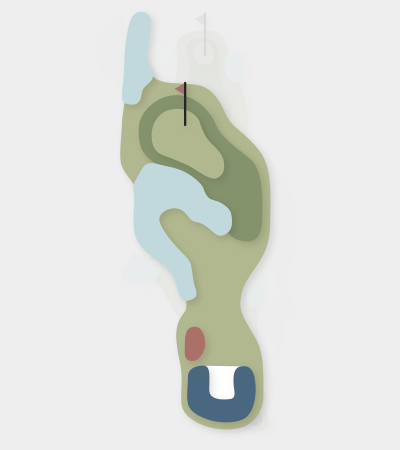 The Springs hole 16 map — Central Coast golf course