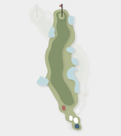 The Springs hole 17 map — Central Coast golf course