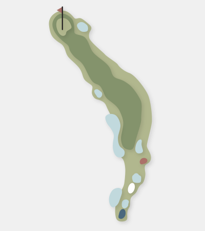The Springs hole 18 map — Central Coast golf course