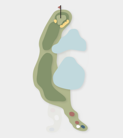 The Springs hole 3 map — Central Coast golf course
