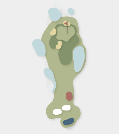 The Springs hole 5 map — Central Coast golf course