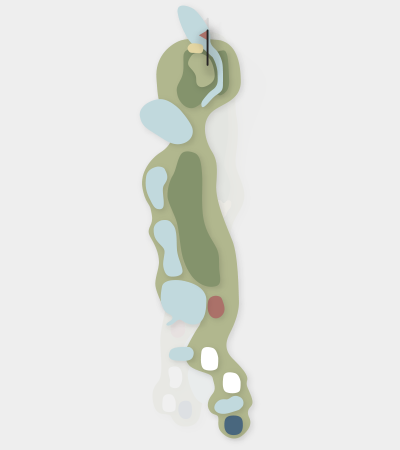The Springs hole 6 map — Central Coast golf course