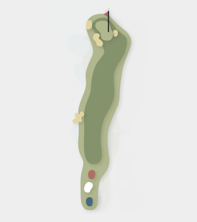 The Springs hole 8 map — Central Coast golf course
