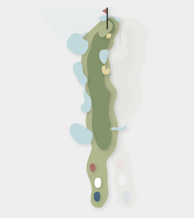 The Springs hole 9 map — Central Coast golf course